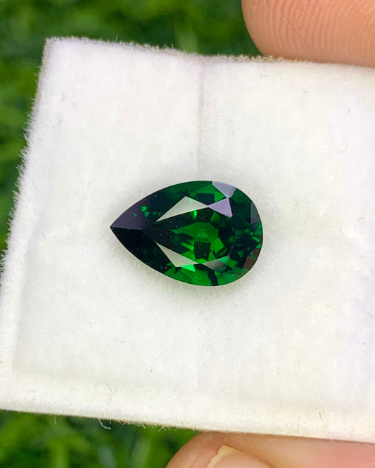 Natural Tsavorite 2.07 Carat 10x6.9 MM Pear Shape Faceted Gemstone