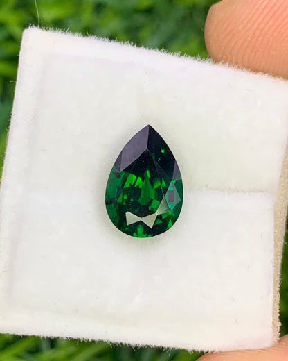 Natural Tsavorite 2.07 Carat 10x6.9 MM Pear Shape Faceted Gemstone