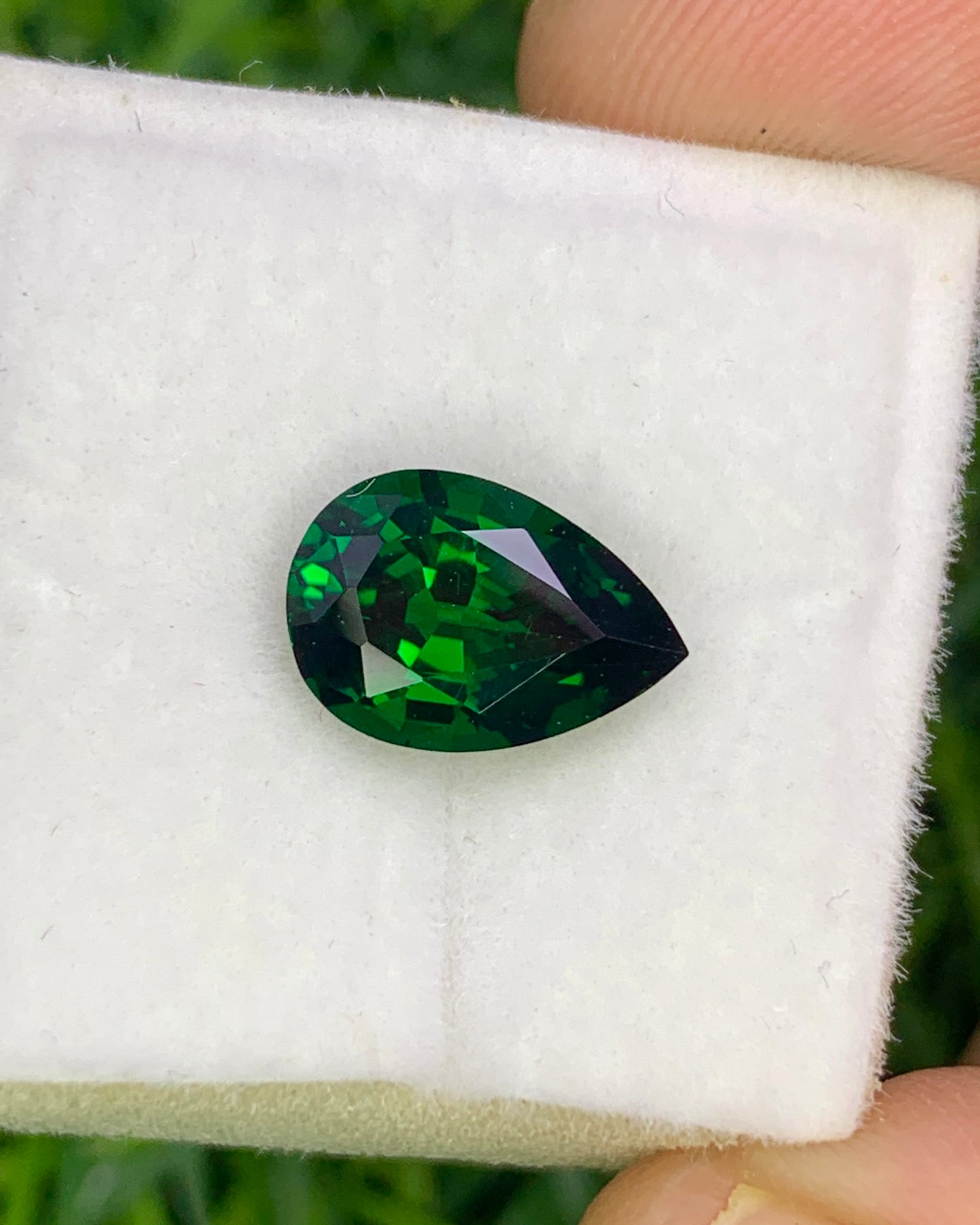 Natural Tsavorite 2.07 Carat 10x6.9 MM Pear Shape Faceted Gemstone