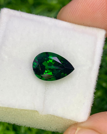 Natural Tsavorite 2.07 Carat 10x6.9 MM Pear Shape Faceted Gemstone