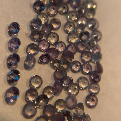 Natural Color Change Alexandrite Lot 1 to 2 MM Round Shape Faceted Gemstone Lot