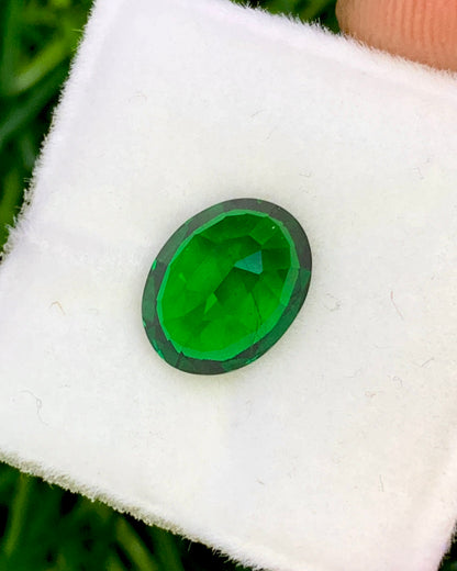 Natural Tsavorite 2.31 Carat 9x7 MM 0val Shape Faceted Gemstone