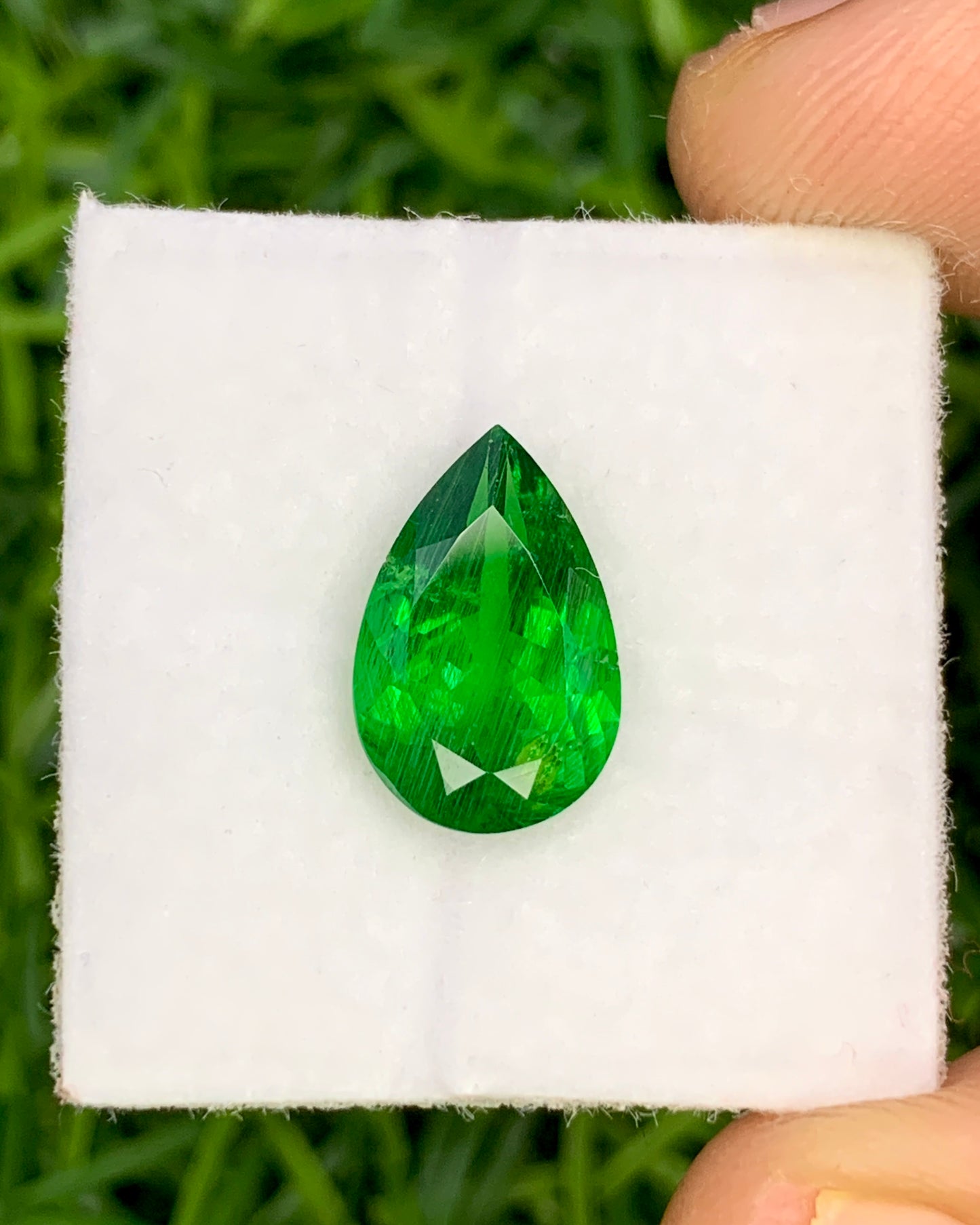 Natural Tsavorite 2.79 Carat 11.5x7.5 MM Pear Shape Faceted Gemstone