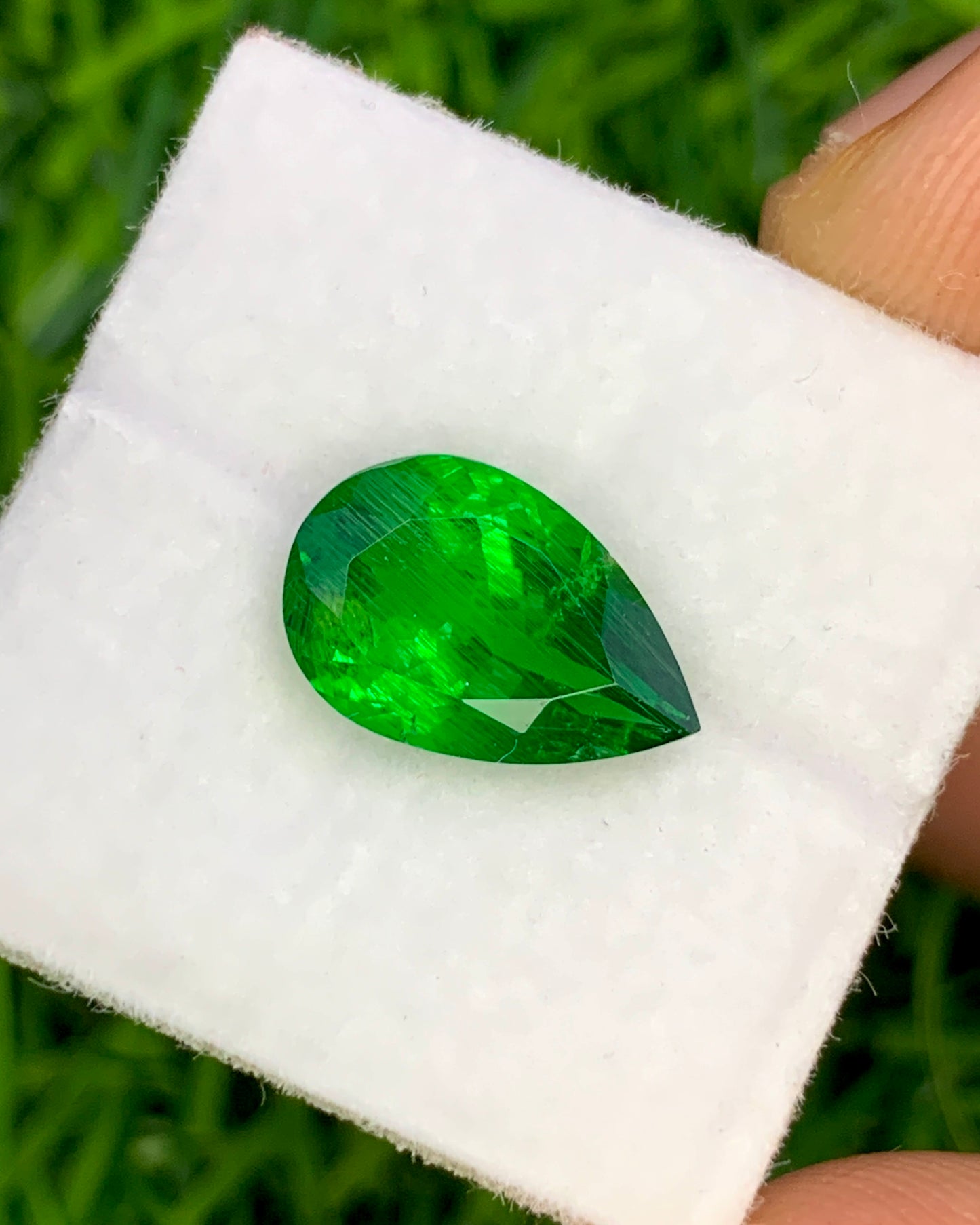 Natural Tsavorite 2.79 Carat 11.5x7.5 MM Pear Shape Faceted Gemstone