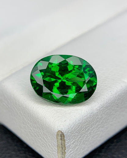 Natural Tsavorite Garnet 1.86 Carat 8.5x6.4 MM Oval Shape Faceted Gemstone