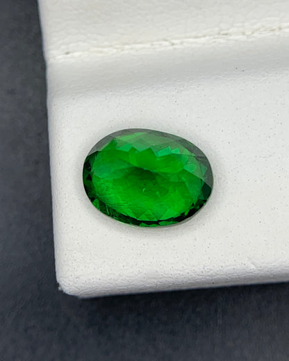 Natural Tsavorite Garnet 1.86 Carat 8.5x6.4 MM Oval Shape Faceted Gemstone