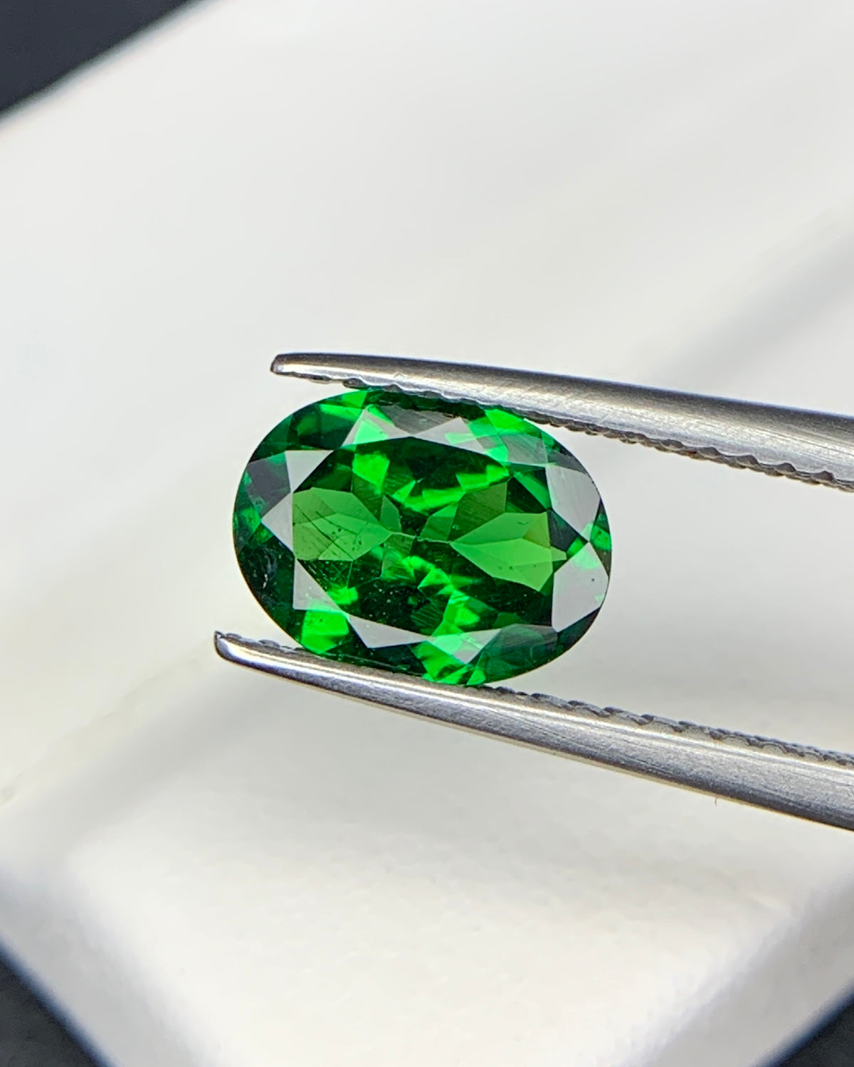 Natural Tsavorite Garnet 1.56 Carat 8.7x6.5 MM Oval Shape Faceted Gemstone