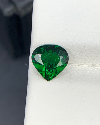 Natural Tsavorite Garnet 1.11 Carat 7x7 MM Heart Shape Faceted Gemstone