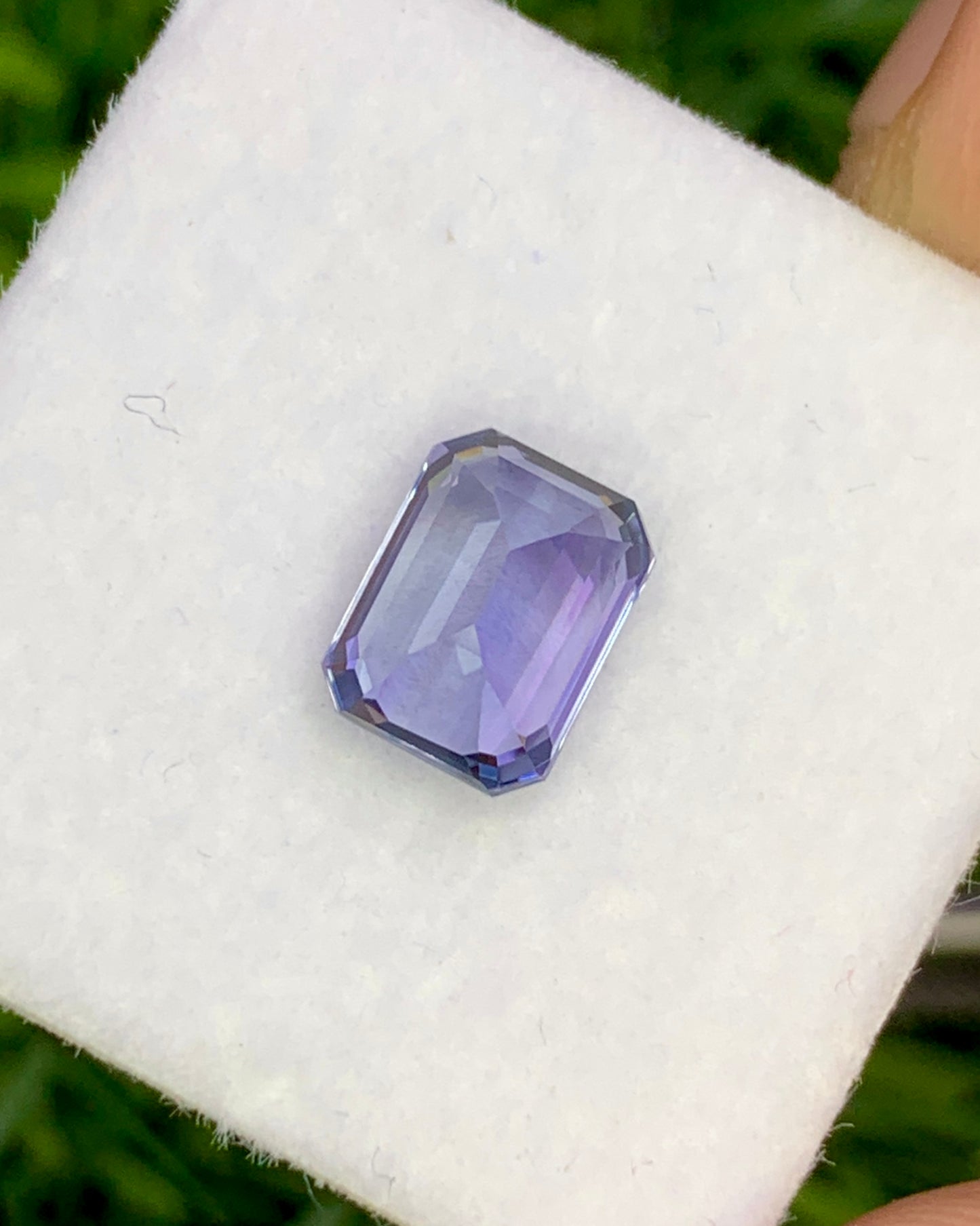 Natural Bi Color Tanzanite 1.59 Carat 7.4x5.7 MM Octagon Shape Faceted Gemstone