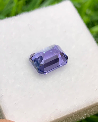 Natural Bi Color Tanzanite 1.59 Carat 7.4x5.7 MM Octagon Shape Faceted Gemstone