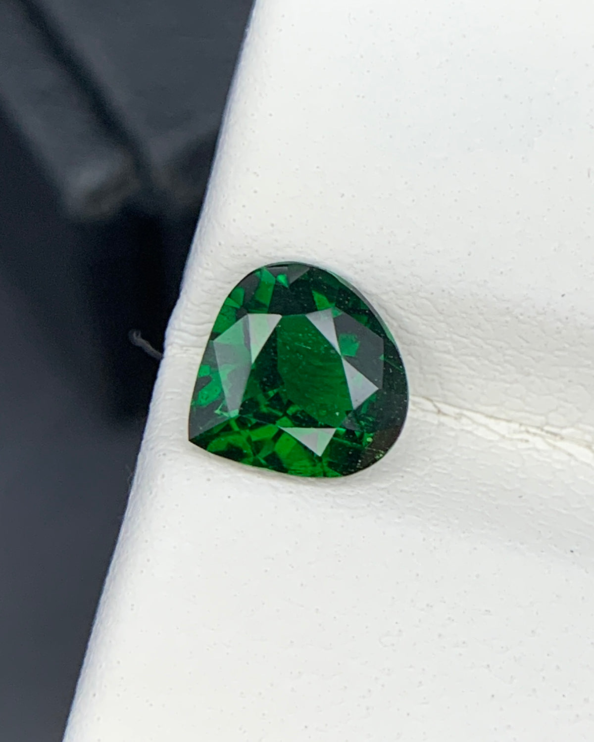 Natural Tsavorite Garnet 1.11 Carat 7x7 MM Heart Shape Faceted Gemstone