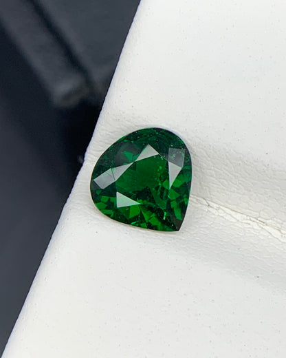 Natural Tsavorite Garnet 1.11 Carat 7x7 MM Heart Shape Faceted Gemstone