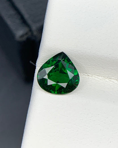 Natural Tsavorite Garnet 1.11 Carat 7x7 MM Heart Shape Faceted Gemstone