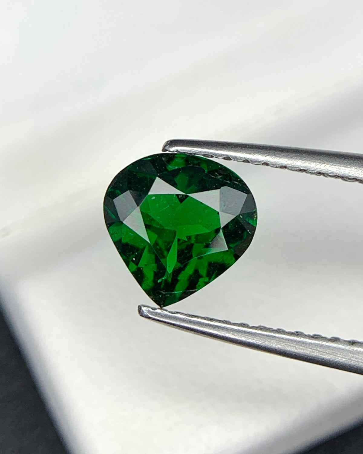 Natural Tsavorite Garnet 1.11 Carat 7x7 MM Heart Shape Faceted Gemstone