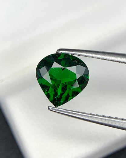 Natural Tsavorite Garnet 1.11 Carat 7x7 MM Heart Shape Faceted Gemstone