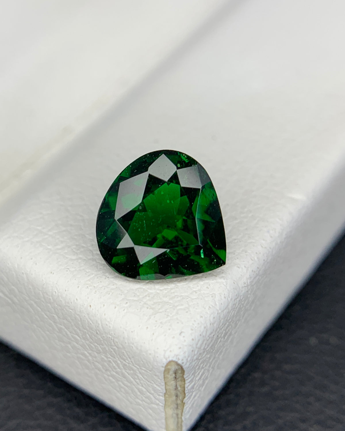 Natural Tsavorite Garnet 1.11 Carat 7x7 MM Heart Shape Faceted Gemstone
