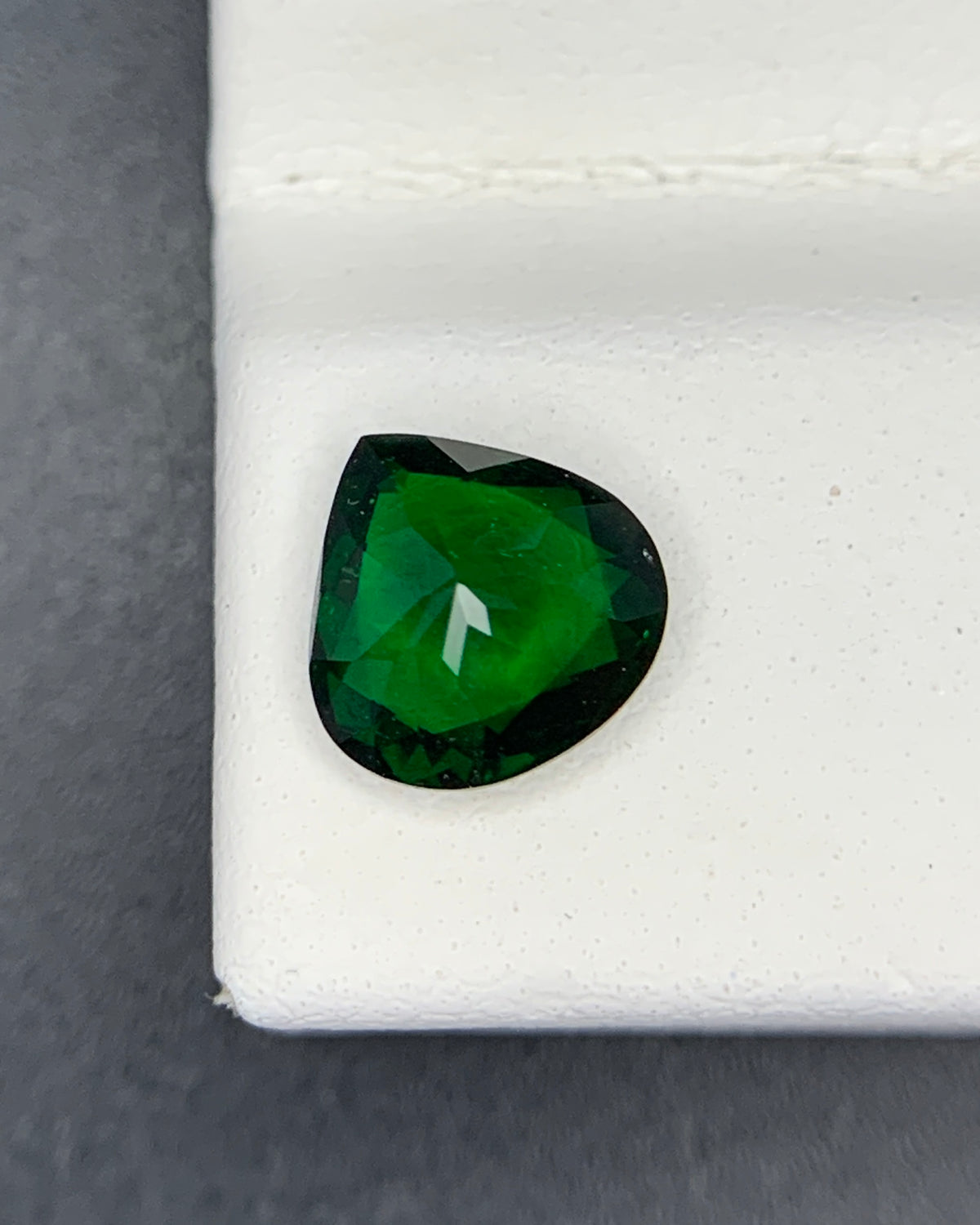 Natural Tsavorite Garnet 1.11 Carat 7x7 MM Heart Shape Faceted Gemstone