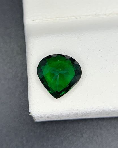 Natural Tsavorite Garnet 1.11 Carat 7x7 MM Heart Shape Faceted Gemstone