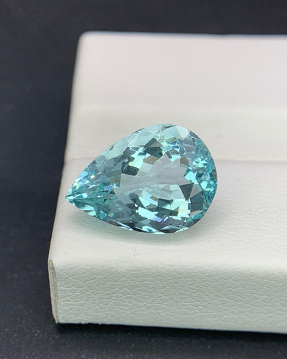 Natural Green Beryl 3.80 Carat 12.8x9 MM Pear Shape Faceted Gemstone 