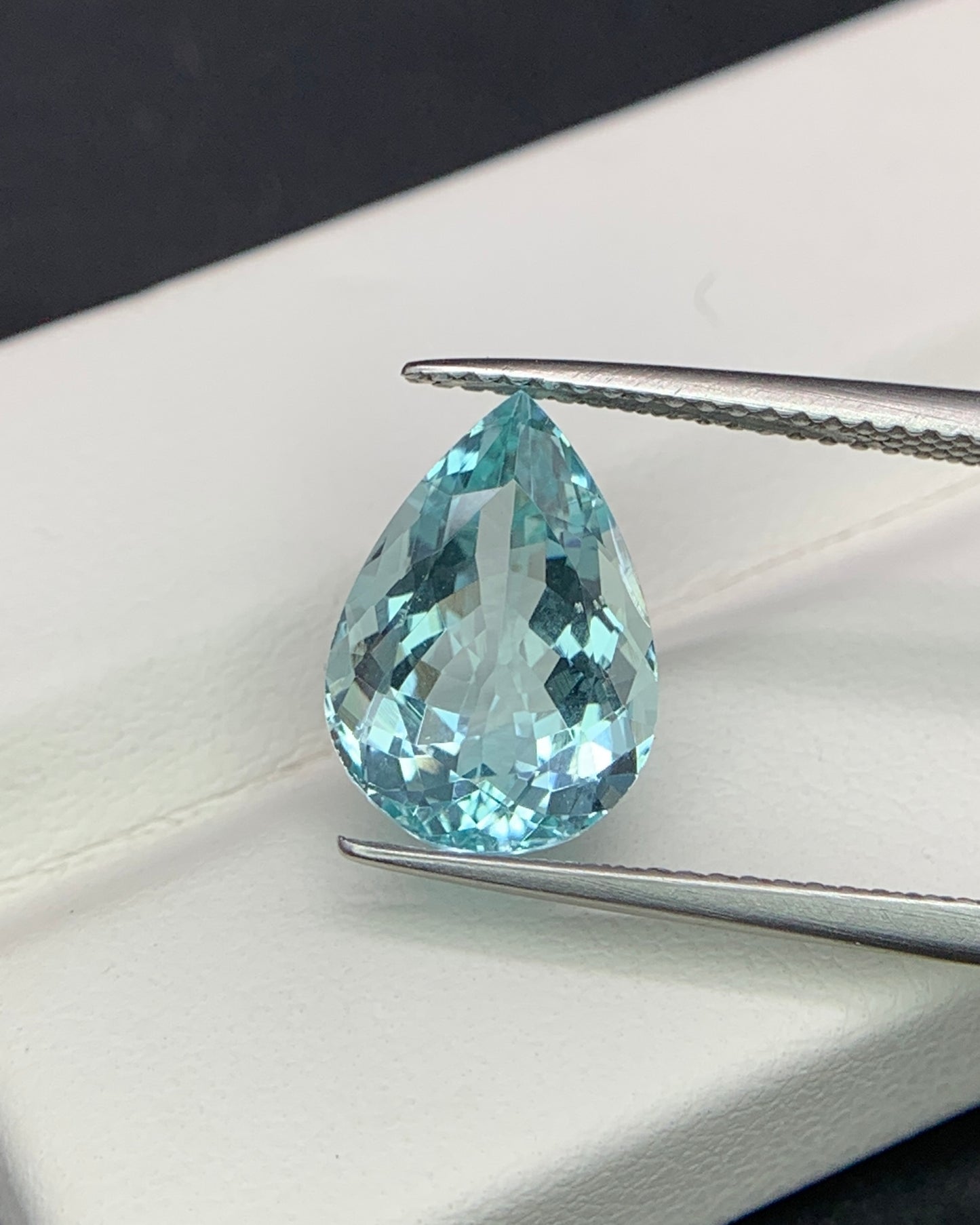 Natural Green Beryl 3.80 Carat 12.8x9 MM Pear Shape Faceted Gemstone 