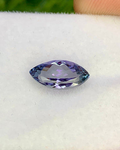 Natural Bi Color Tanzanite 1.46 Carat 10x5.3 MM Marquise Shape Faceted Gemstone