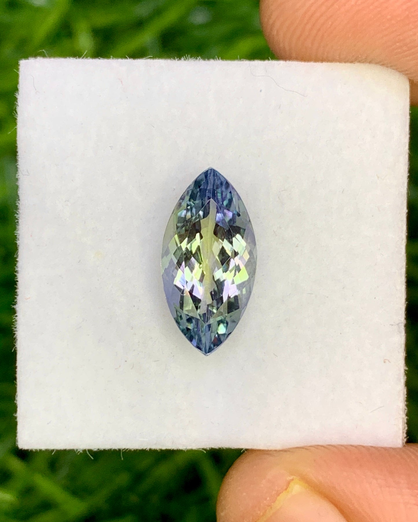 Natural Bi Color Tanzanite 2.19 Carat 12.1x6.2 MM Marquise Shape Faceted Gemstone