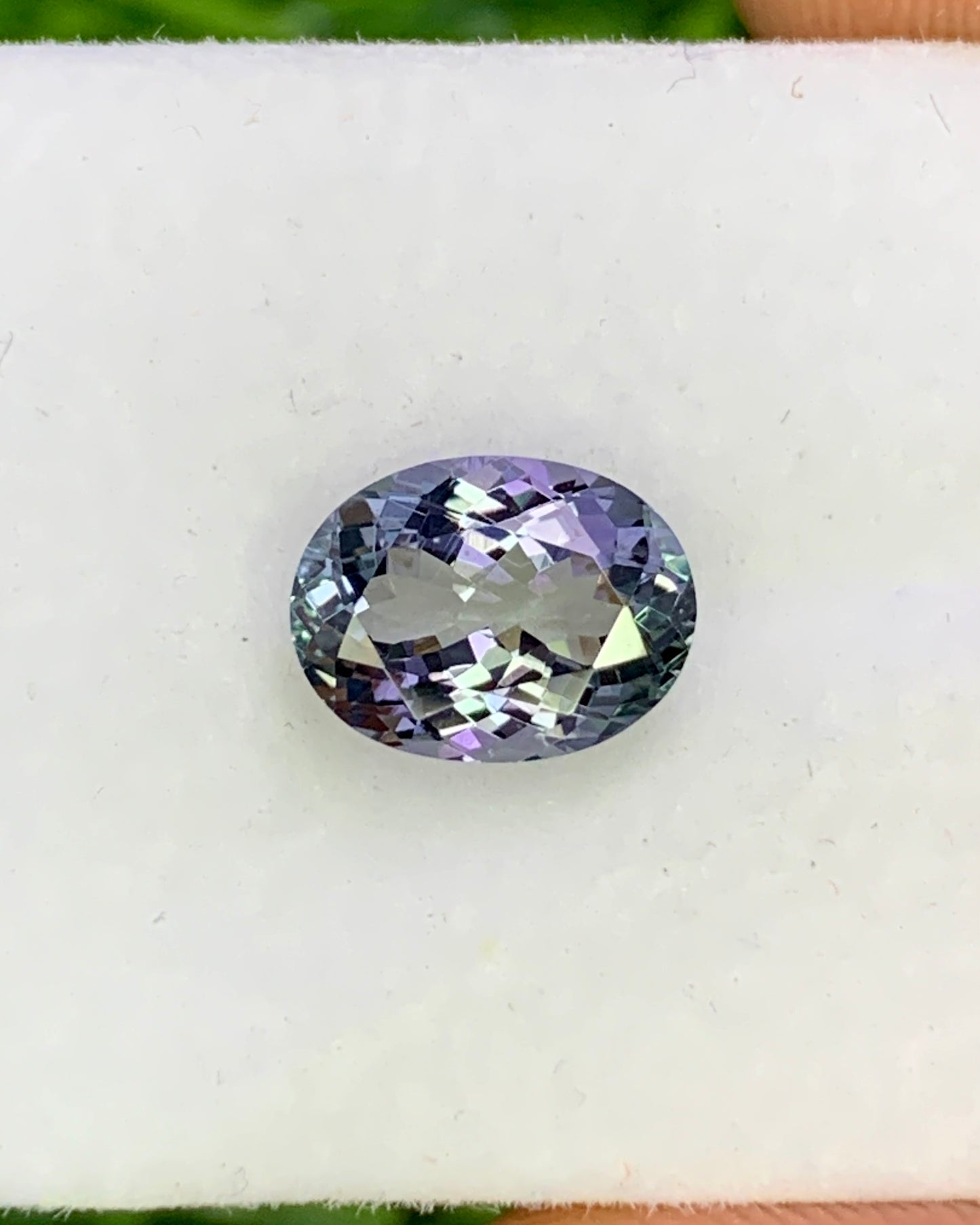 Natural Bi Color Tanzanite 1.86 Carat 8.7x6.6 MM Oval Shape Faceted Gemstone