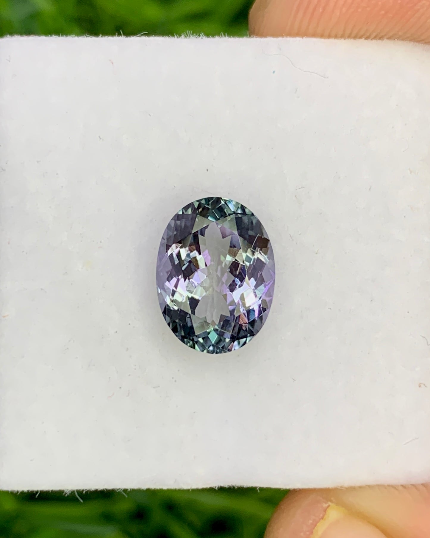 Natural Bi Color Tanzanite 1.86 Carat 8.7x6.6 MM Oval Shape Faceted Gemstone