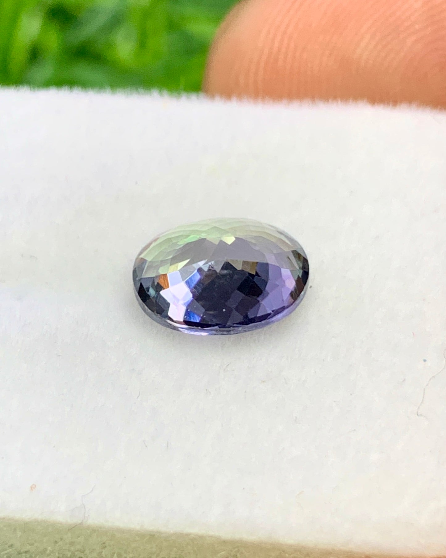 Natural Bi Color Tanzanite 1.86 Carat 8.7x6.6 MM Oval Shape Faceted Gemstone