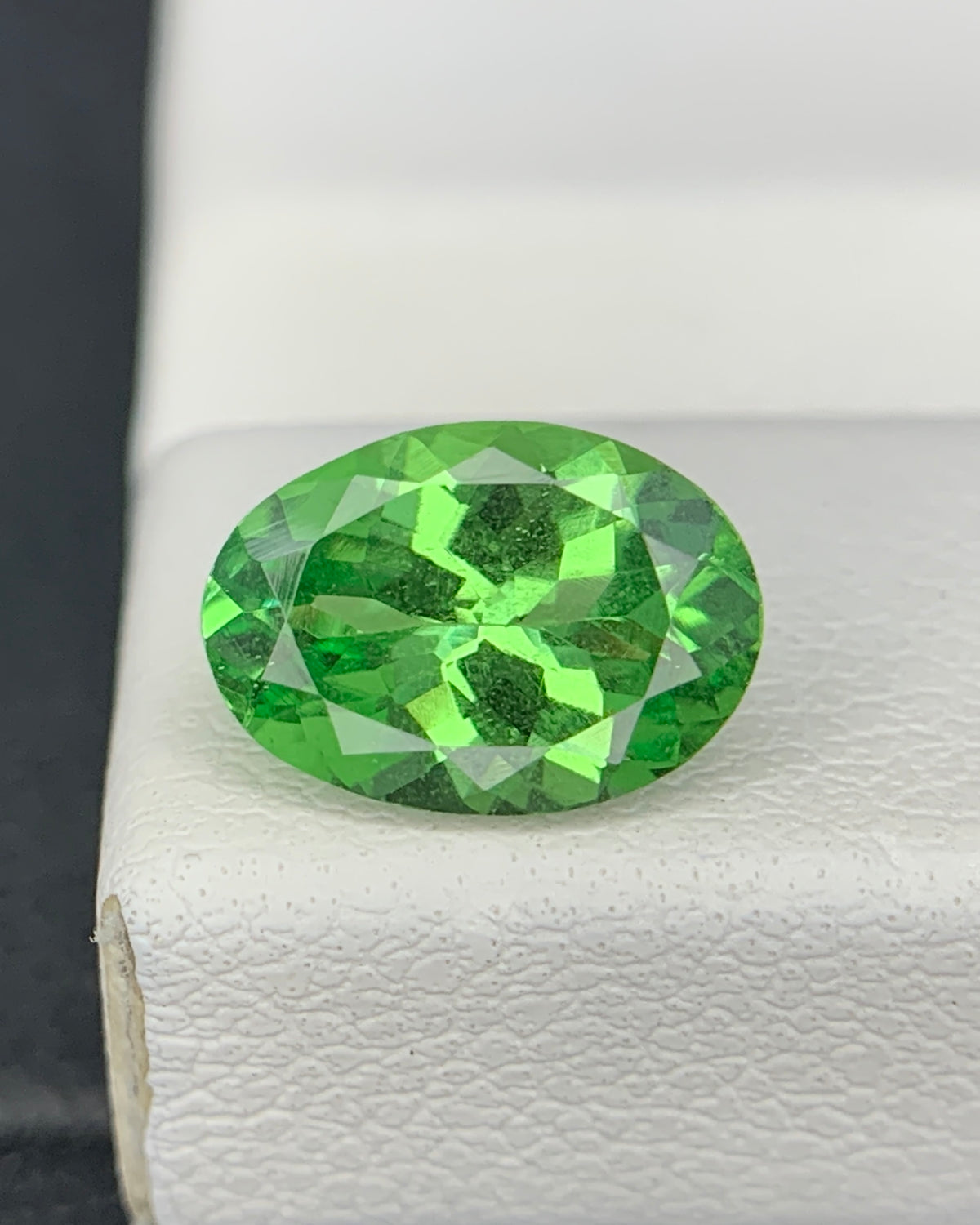 Natural Tsavorite Garnet 1.66 Carat 9x6.4 MM Oval Shape Faceted Gemstone 