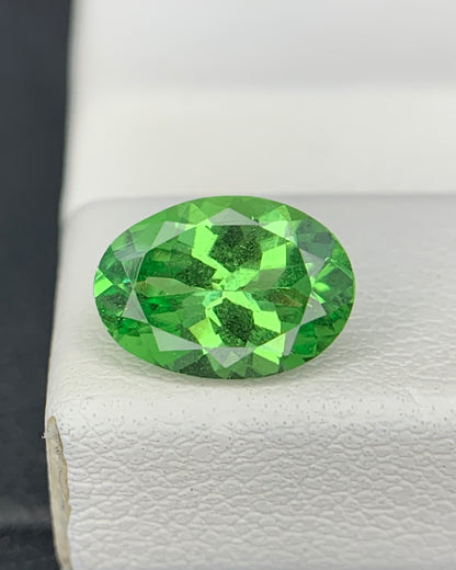 Natural Tsavorite Garnet 1.66 Carat 9x6.4 MM Oval Shape Faceted Gemstone 