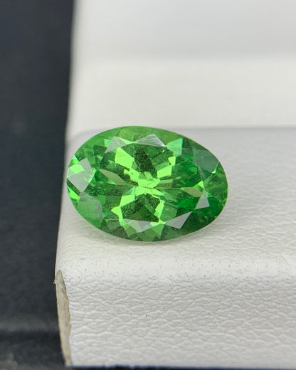 Natural Tsavorite Garnet 1.66 Carat 9x6.4 MM Oval Shape Faceted Gemstone 