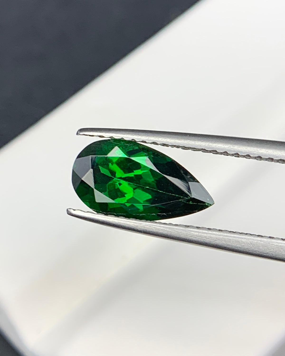 Natural Tsavorite Garnet 2.27 Carat 11.5x6.3 MM Pear Shape Faceted Gemstone 