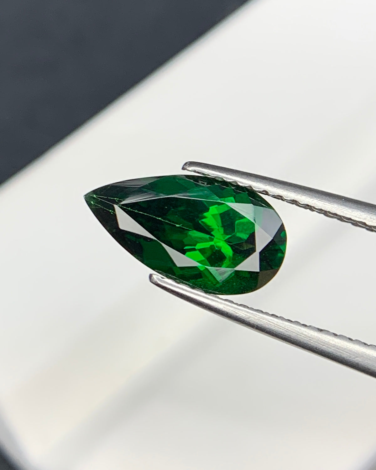 Natural Tsavorite Garnet 2.27 Carat 11.5x6.3 MM Pear Shape Faceted Gemstone 