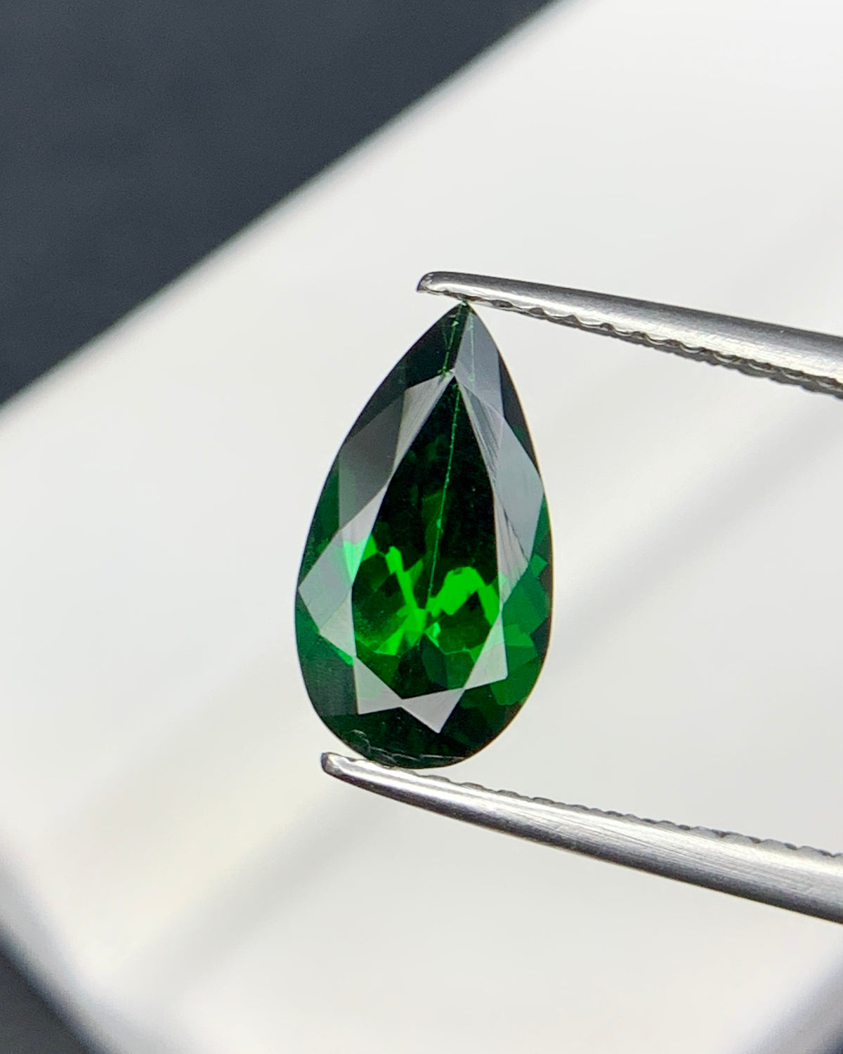Natural Tsavorite Garnet 2.27 Carat 11.5x6.3 MM Pear Shape Faceted Gemstone 