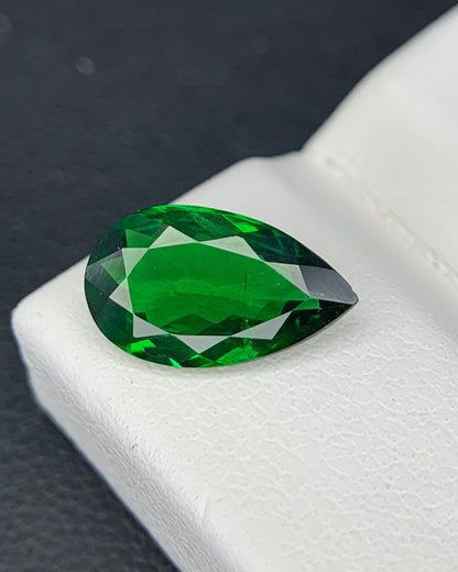 Natural Tsavorite Garnet 1.84 Carat 11x6.5 MM Pear Shape Faceted Gemstone 