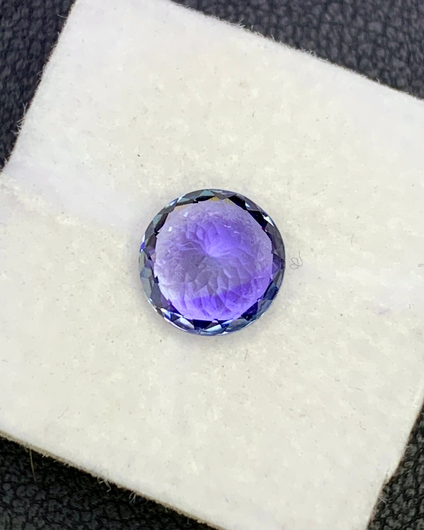 Natural Bi Color Tanzanite 1.94 Carat 7.6x7.6 MM Round Shape Faceted Gemstone