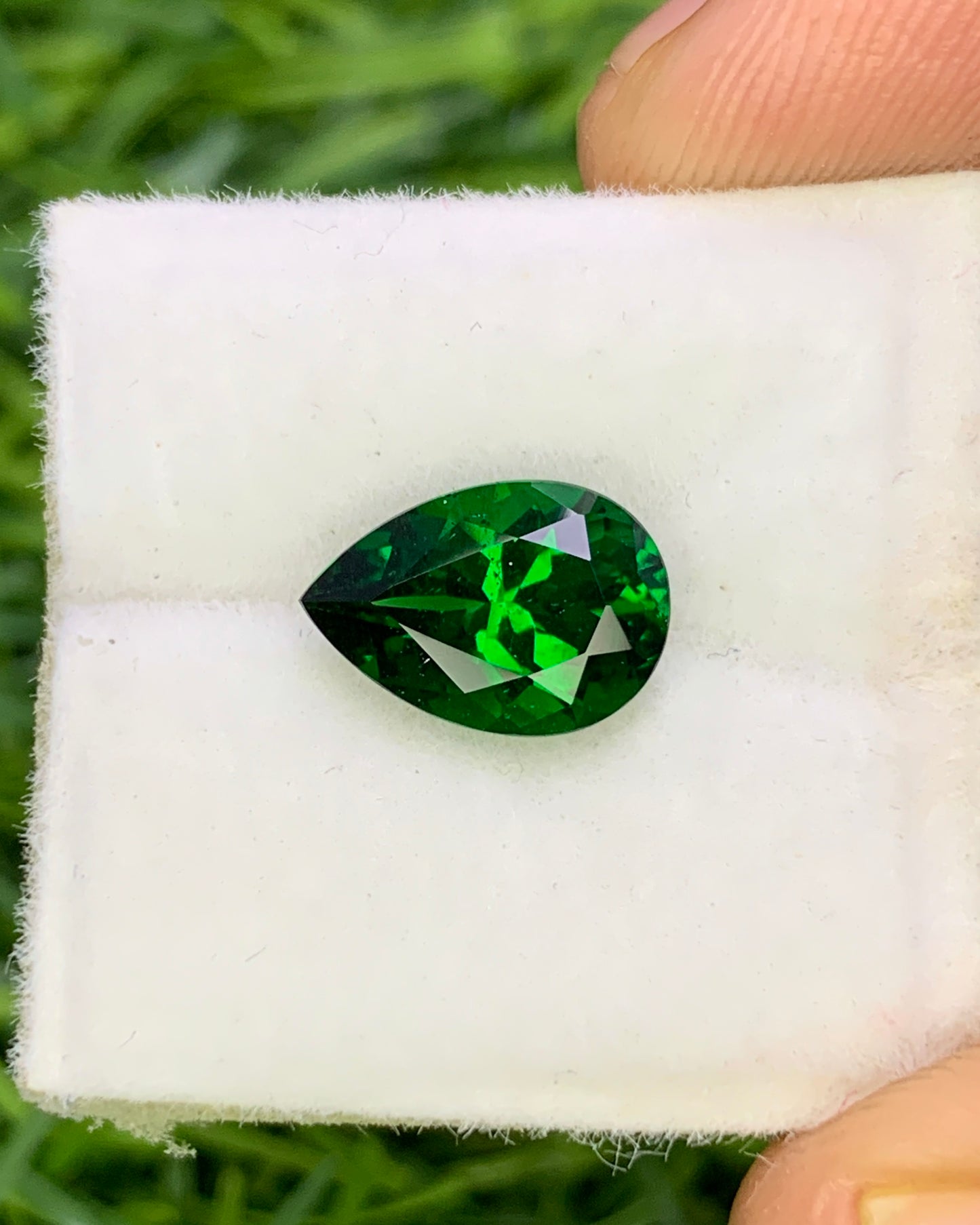 Natural Tsavorite 2.08 Carat 10x7 MM Pear Shape Faceted Gemstone