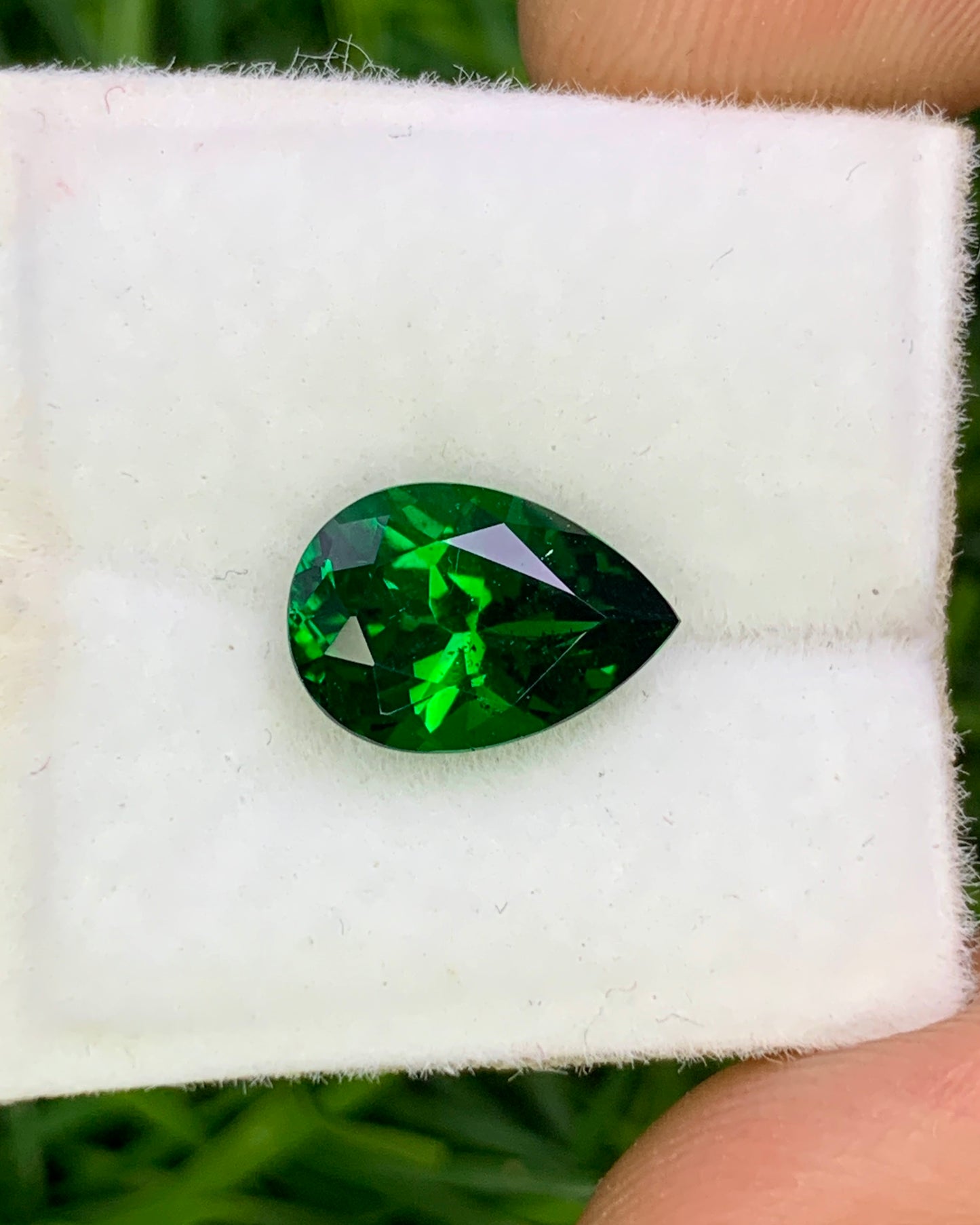 Natural Tsavorite 2.08 Carat 10x7 MM Pear Shape Faceted Gemstone