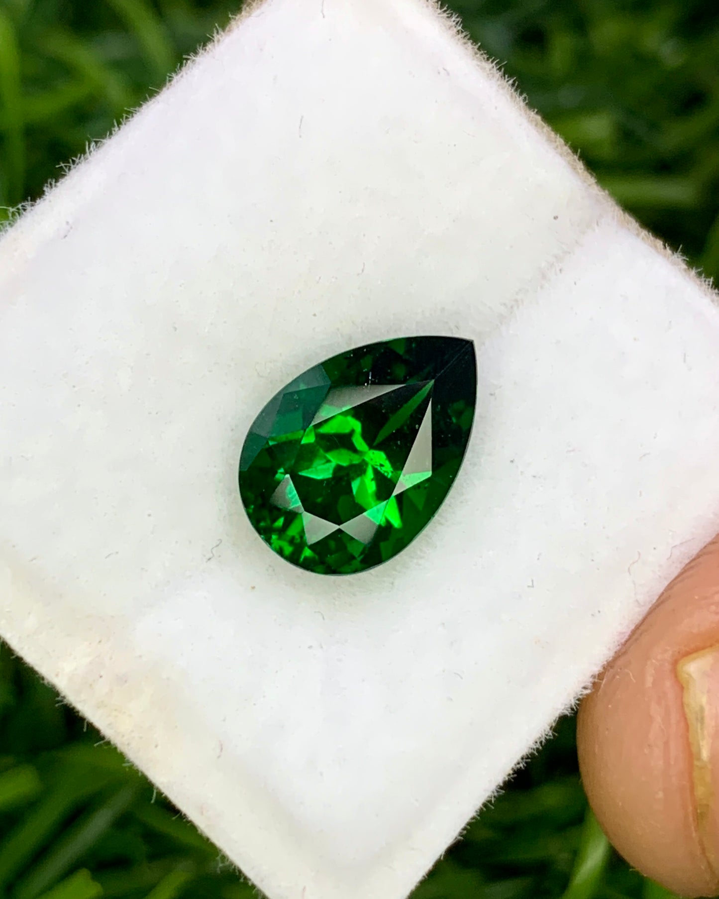 Natural Tsavorite 2.08 Carat 10x7 MM Pear Shape Faceted Gemstone