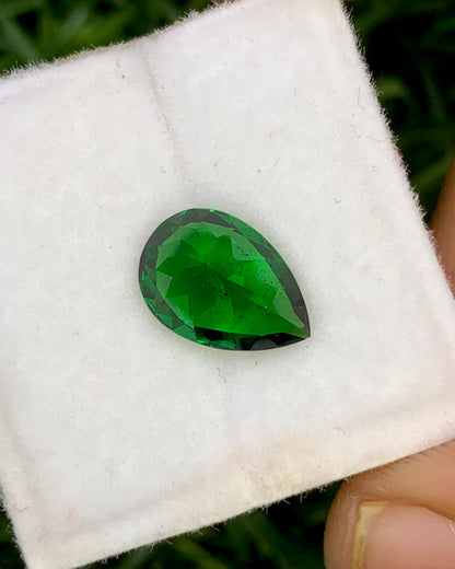 Natural Tsavorite 2.08 Carat 10x7 MM Pear Shape Faceted Gemstone