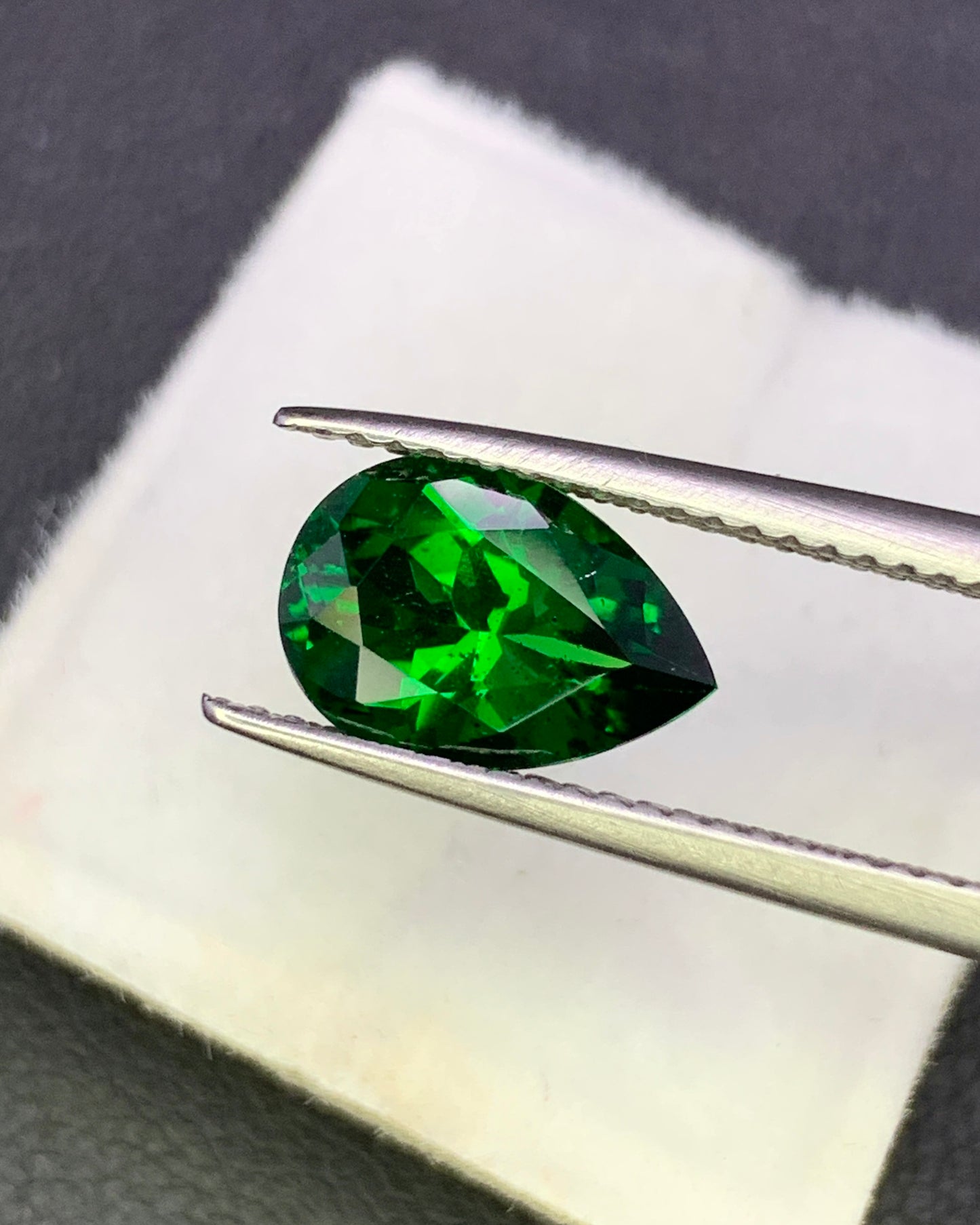 Natural Tsavorite 2.08 Carat 10x7 MM Pear Shape Faceted Gemstone