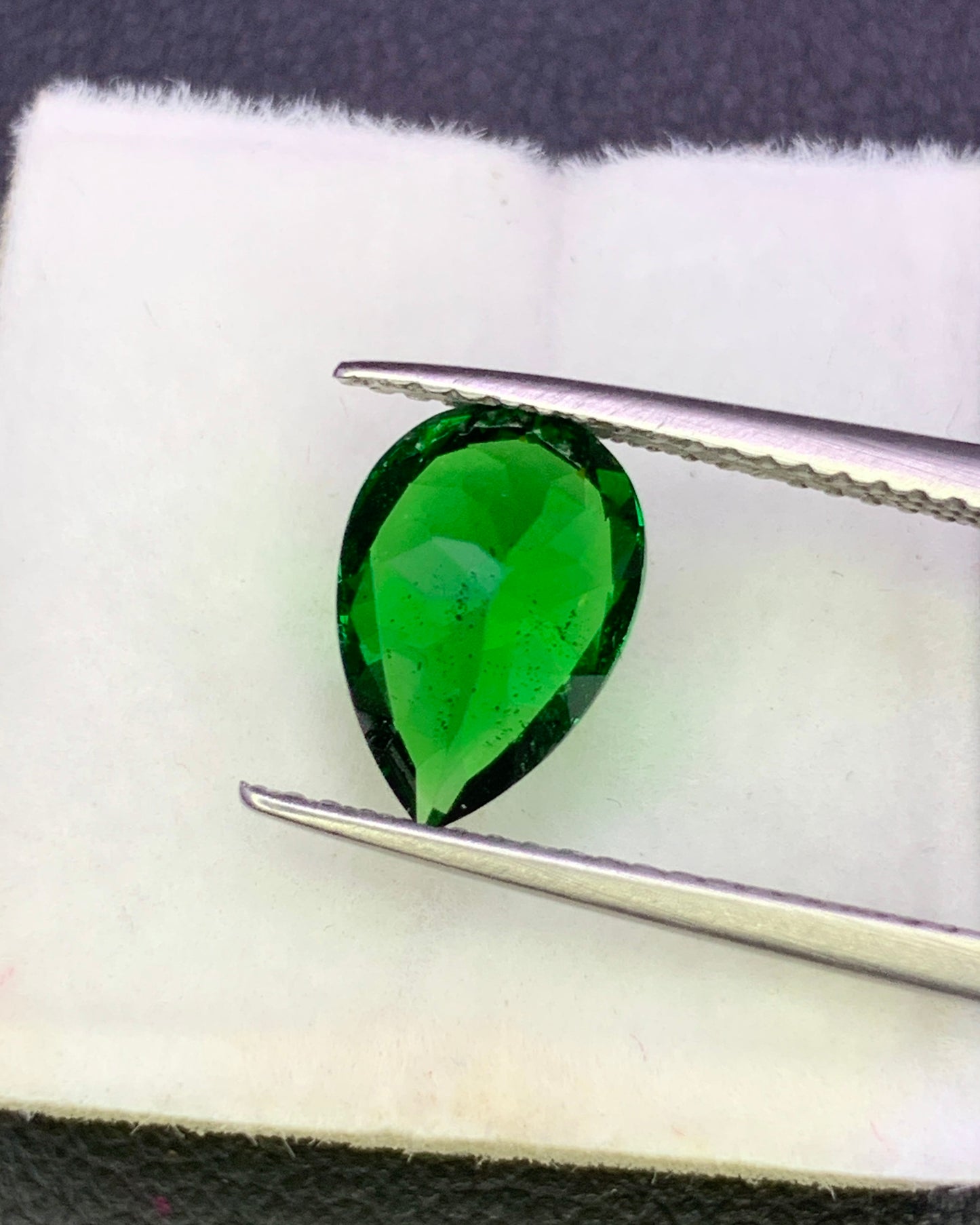 Natural Tsavorite 2.08 Carat 10x7 MM Pear Shape Faceted Gemstone