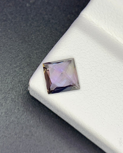Natural Unheated Bi Color Tanzanite 0.76 Carat 5.5x5.5 MM Square Shape Faceted Gemstone