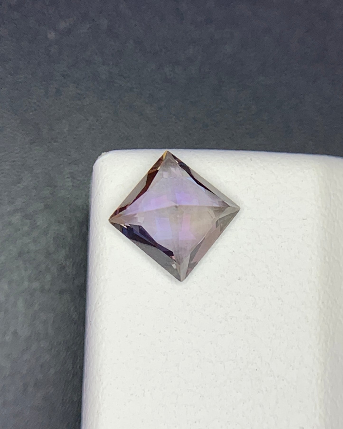Natural Unheated Bi Color Tanzanite 0.76 Carat 5.5x5.5 MM Square Shape Faceted Gemstone