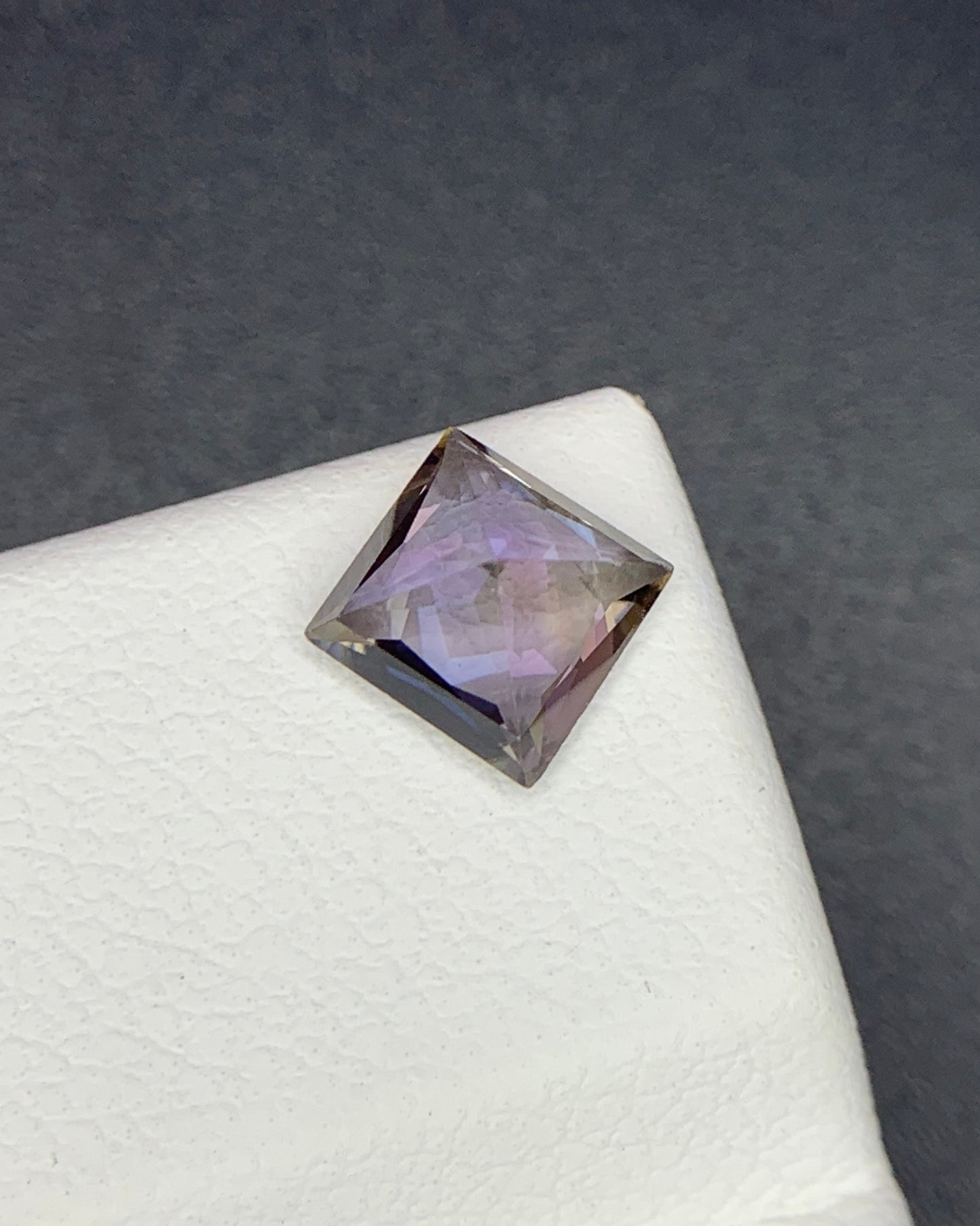 Natural Unheated Bi Color Tanzanite 0.76 Carat 5.5x5.5 MM Square Shape Faceted Gemstone