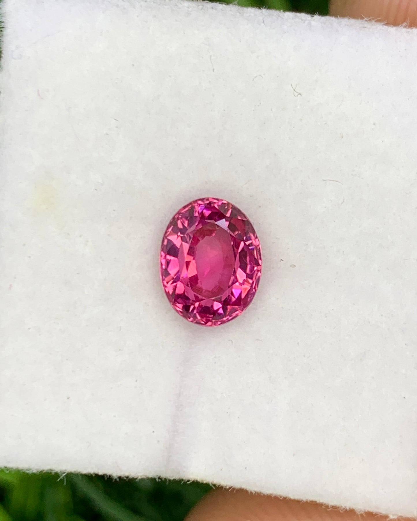 Natural Unheated Hot Pink Spinel 1.14 Carat 7x5.5 MM Oval Shape Faceted Gemstone