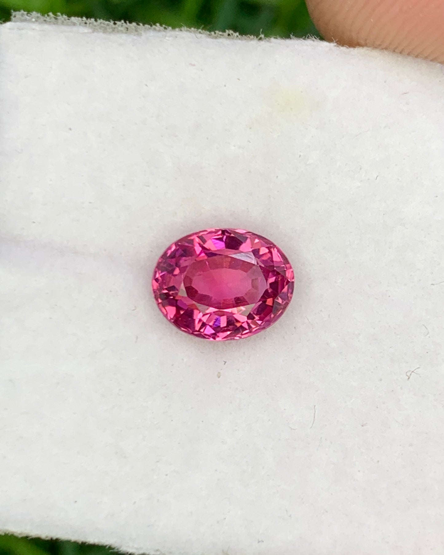 Natural Unheated Hot Pink Spinel 1.14 Carat 7x5.5 MM Oval Shape Faceted Gemstone