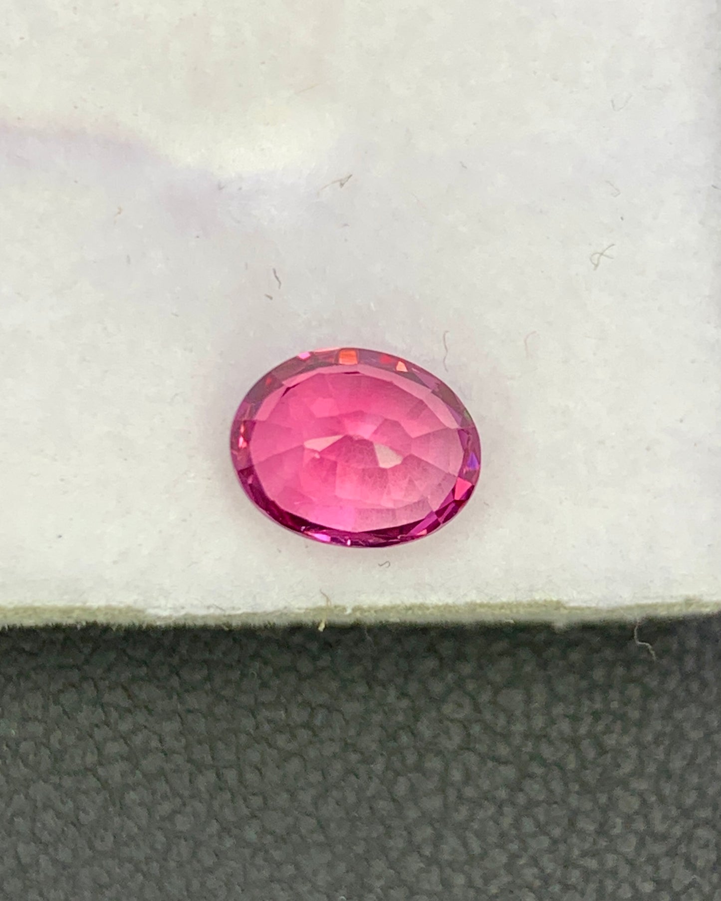 Natural Unheated Hot Pink Spinel 1.14 Carat 7x5.5 MM Oval Shape Faceted Gemstone