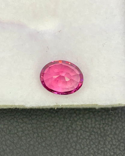 Natural Unheated Hot Pink Spinel 1.14 Carat 7x5.5 MM Oval Shape Faceted Gemstone